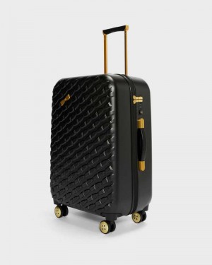 Black Ted Baker Bellll Bow Detail Medium Trolley Suitcase | US0001481