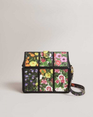 Black Ted Baker Grnhous Floral Greenhouse Bag | US0001300