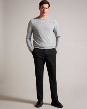 Black Ted Baker Haydae Slim Fit Chinos Chinos | US0001178