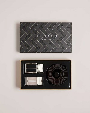 Black Ted Baker Newbey Belt In A Box | US0001621