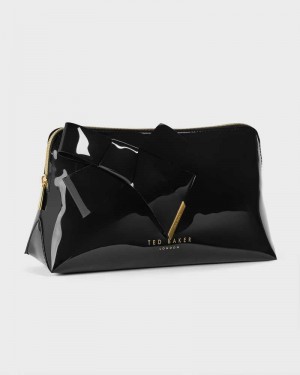 Black Ted Baker Nicco Knot Bow Washbag | US0001568