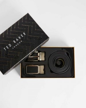 Black Ted Baker Rate Casual Belt In A Box | US0001613