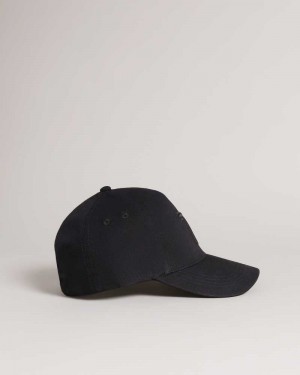 Black Ted Baker Tristen Baseball Cap Caps | US0001700