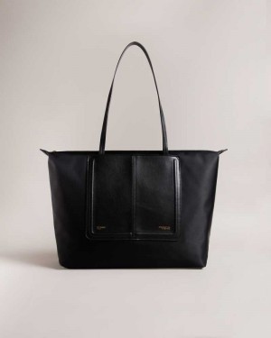 Black Ted Baker Voyaage Nylon Tote | US0001498