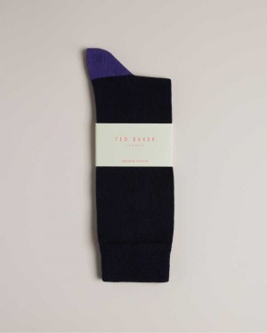 Blue Ted Baker Clasic Plain Socks | US0001937