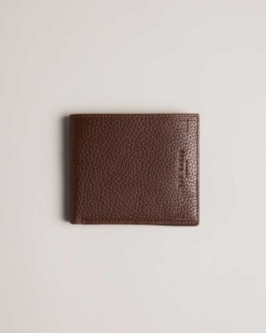 Brown Ted Baker Blocked Colour Panel Bifold Wallet Wallets | US0001552