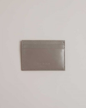 Charcoal Ted Baker Tencard Laser Etched Card Holder Cardholders | US0001431