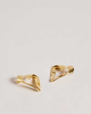 Gold Colour Ted Baker Monnroe Infinity Heart Stud Earrings Earrings | US0001822