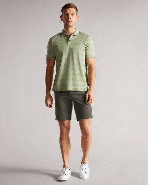 Khaki Ted Baker Ashfrd Chino Shorts | US0000689