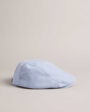 Light Blue Ted Baker Drakee Flat Cap Caps | US0001682