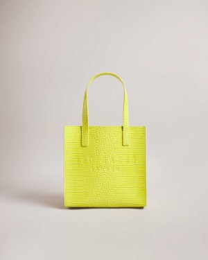 Lime Ted Baker Reptcon Croc Detail Small Icon Bag | US0001528