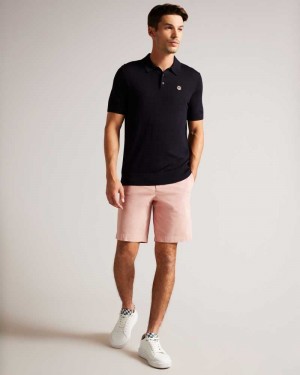 Medium Pink Ted Baker Ashfrd Chino Shorts | US0000669