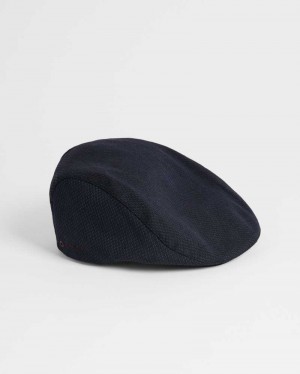 Navy Ted Baker Adice Textured Ivy Cap Caps | US0001689