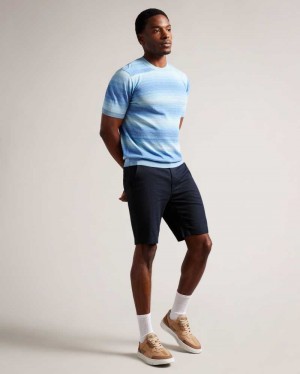 Navy Ted Baker Cortrom Core Shorts | US0000679