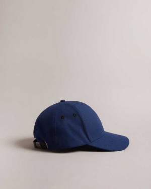 Navy Ted Baker Marvinn Cotton Blend Baseball Cap Caps | US0001684