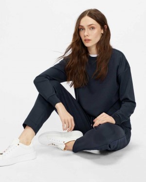 Navy Ted Baker Mialou Lounge Sweater | US0000748