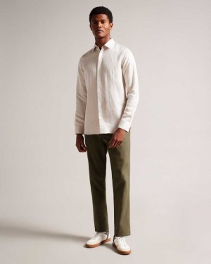 Olive Ted Baker Genbee Casual Relaxed Chinos Chinos | US0001182