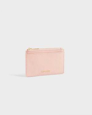 Pale Pink Ted Baker Briell Zip Card Holder Cardholders | US0001406