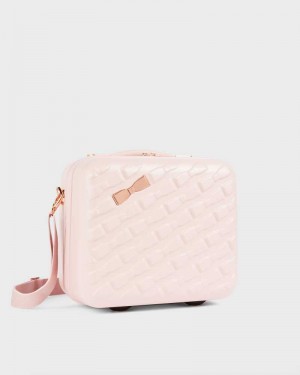 Pink Ted Baker Beelle Bow Detail Vanity Case | US0001480