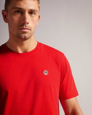 Red Ted Baker Oxford Short Sleeve T-Shirt | US0000880