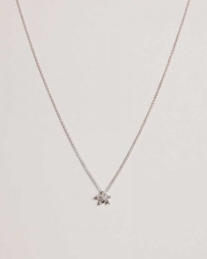 Silver Colour Ted Baker Braddie Blossom Pendant Necklace Pendant Necklace | US0001876