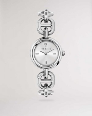 Silver Colour Ted Baker Margiii Chain Bracelet Watch | US0002062