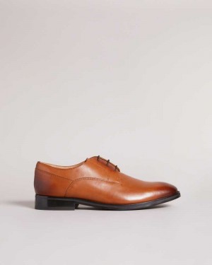 Tan Ted Baker Kampten Formal Leather Derby Shoes | US0002085