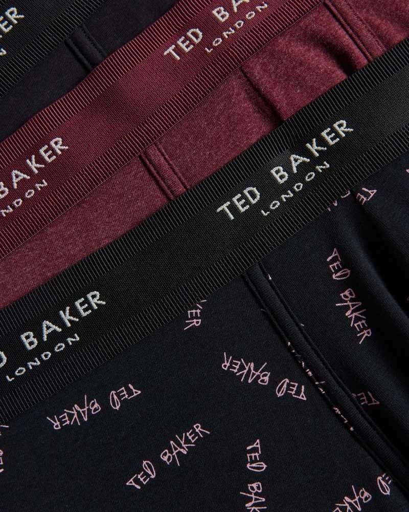 Assorted Ted Baker Kabel Three Pack Of Assorted Cotton Trunks | US0001226