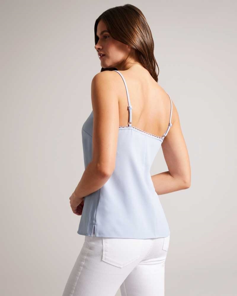 Baby Blue Ted Baker Andreno Strappy Cami With Looped Trims | US0000995