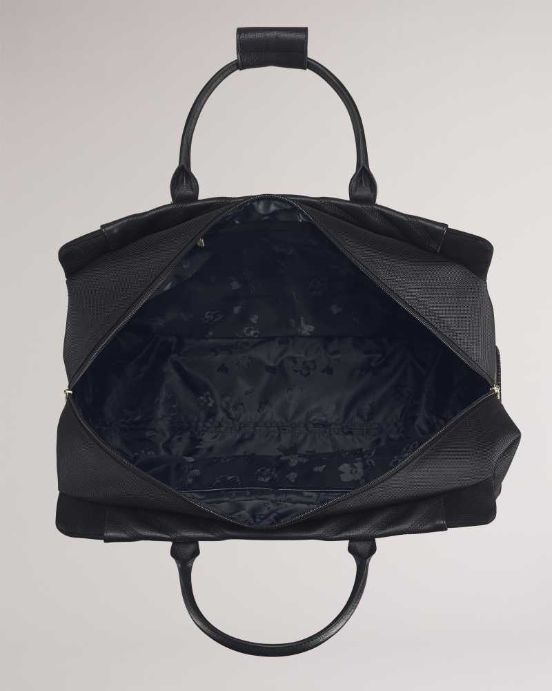 Black Ted Baker Alaia Softside Trolley Duffle Bag | US0001538