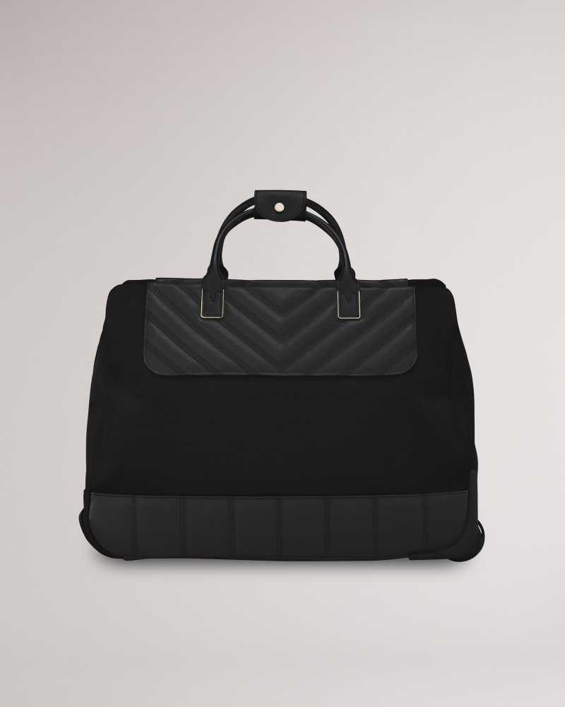 Black Ted Baker Alaia Softside Trolley Duffle Bag | US0001538