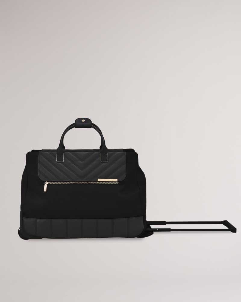 Black Ted Baker Alaia Softside Trolley Duffle Bag | US0001538