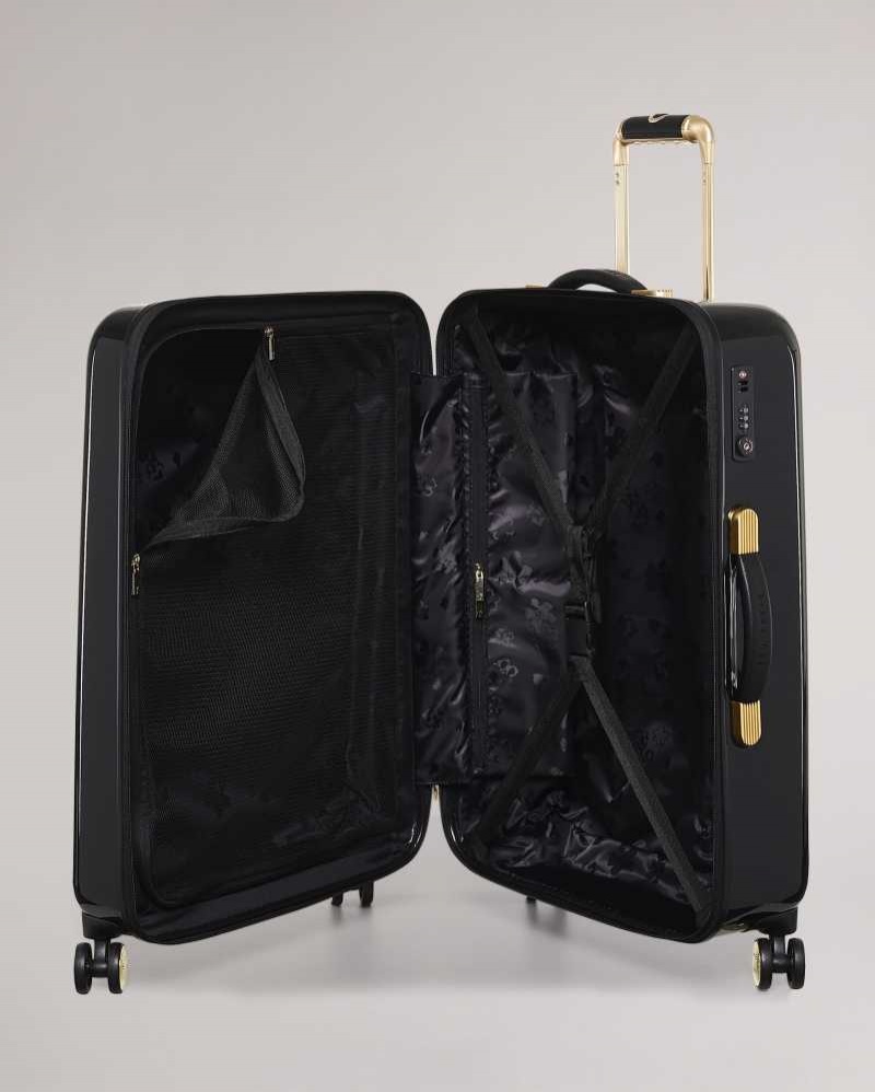 Black Ted Baker Anvilo Spliced Floral Medium Trolley Case | US0001478