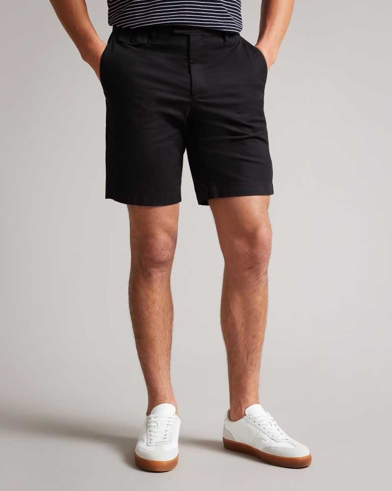 Black Ted Baker Ashfrd Chino Shorts | US0000681