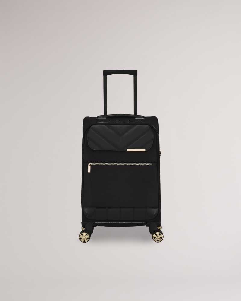 Black Ted Baker Averri Softside Cabin Trolley Case | US0001487