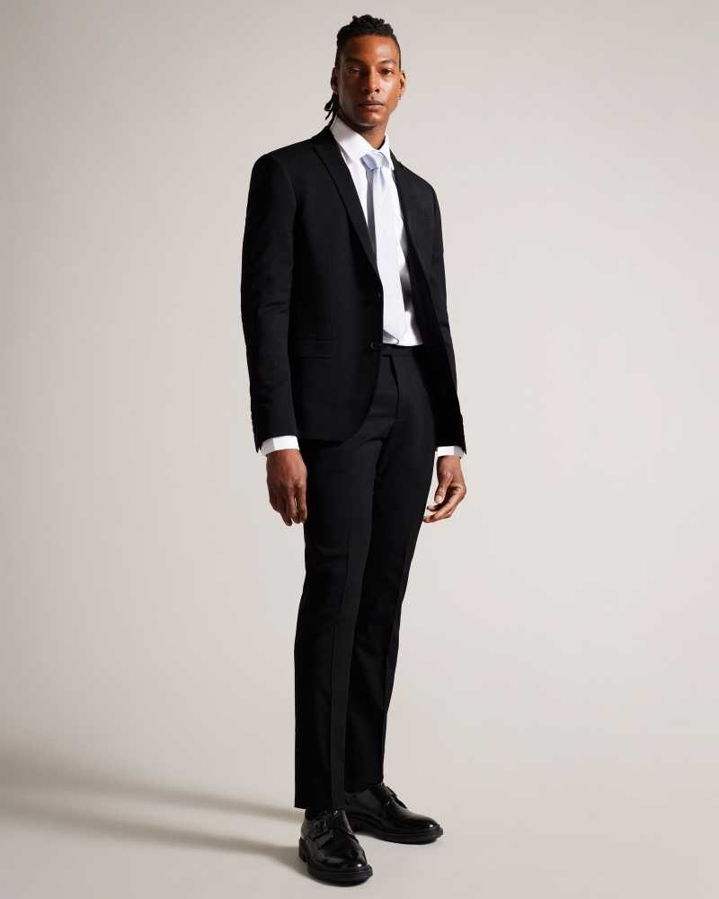 Black Ted Baker Bainsur Black Wool Suit | US0000721