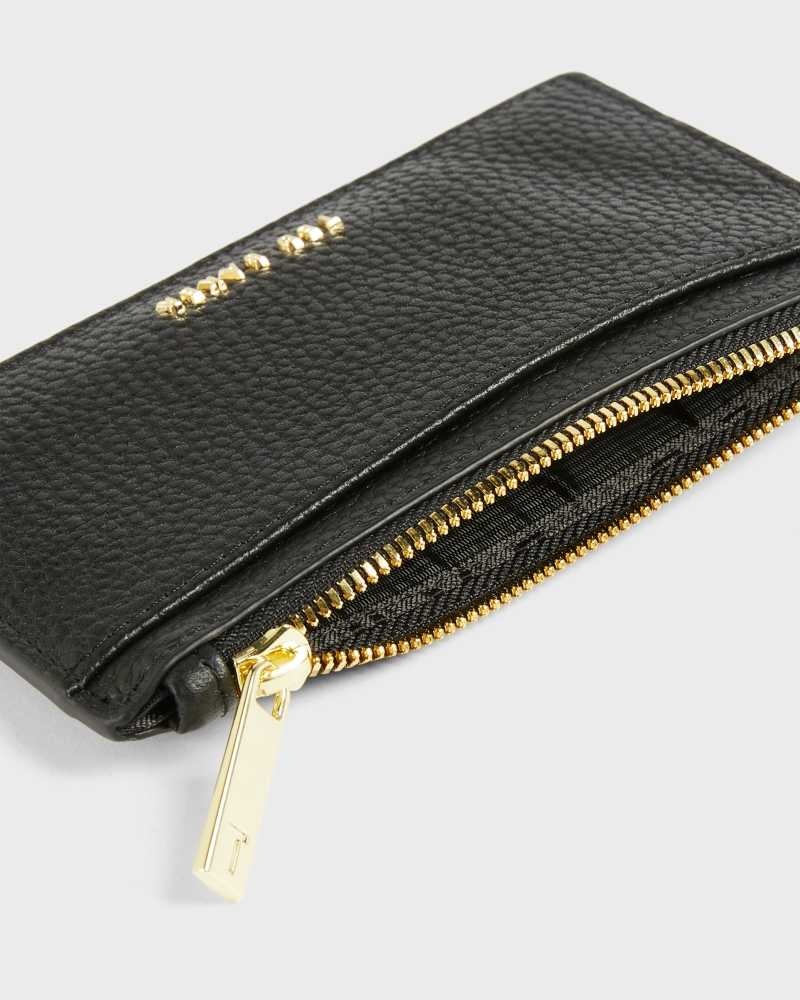 Black Ted Baker Briell Zip Card Holder Purses | US0001452