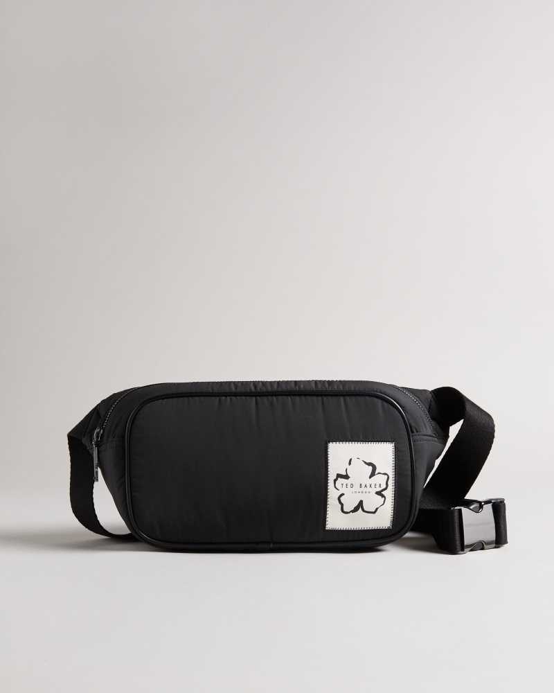 Black Ted Baker Cayaan Nylon Belt Bag | US0001318