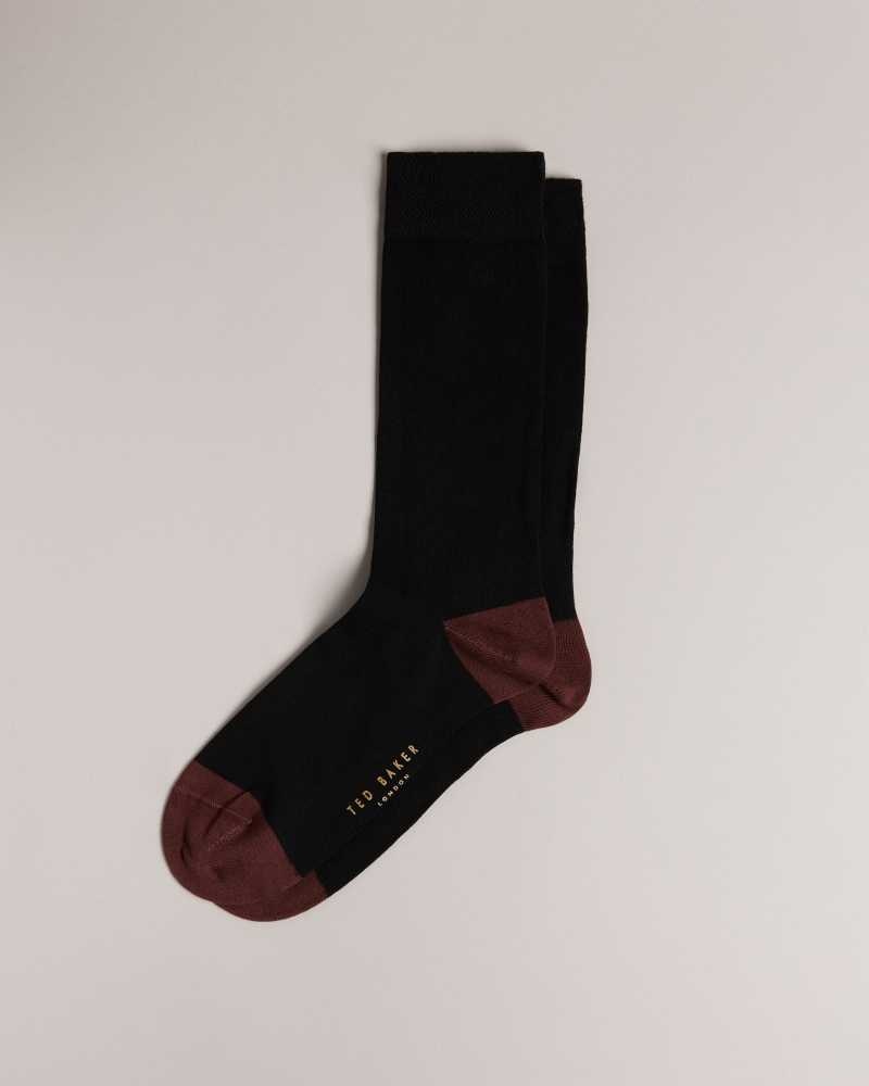 Black Ted Baker Clasic Plain Socks | US0001918