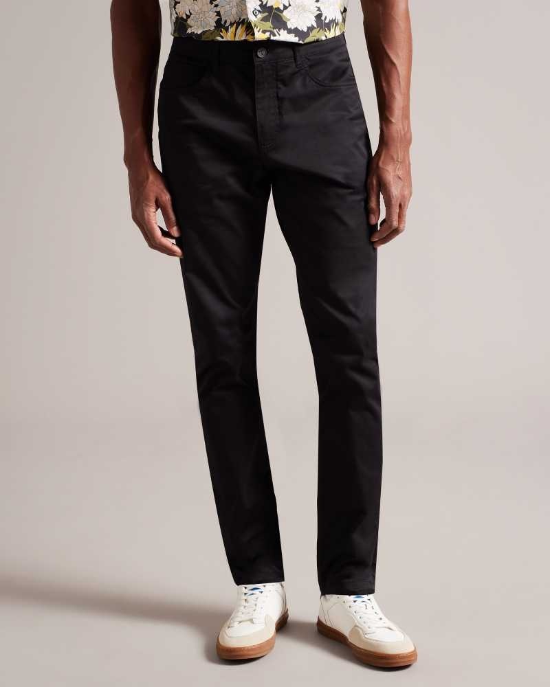 Black Ted Baker Daniels Slim Fit Chinos Chinos | US0001196