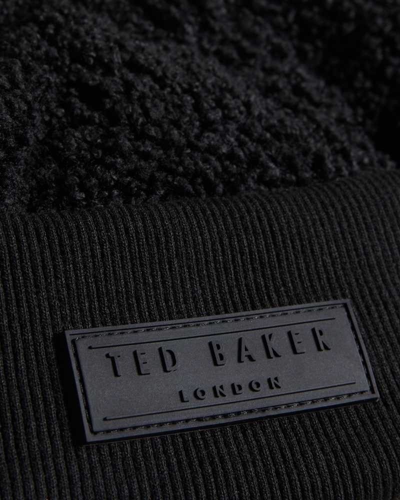 Black Ted Baker Farin Docker Teddy Cap Caps | US0001702