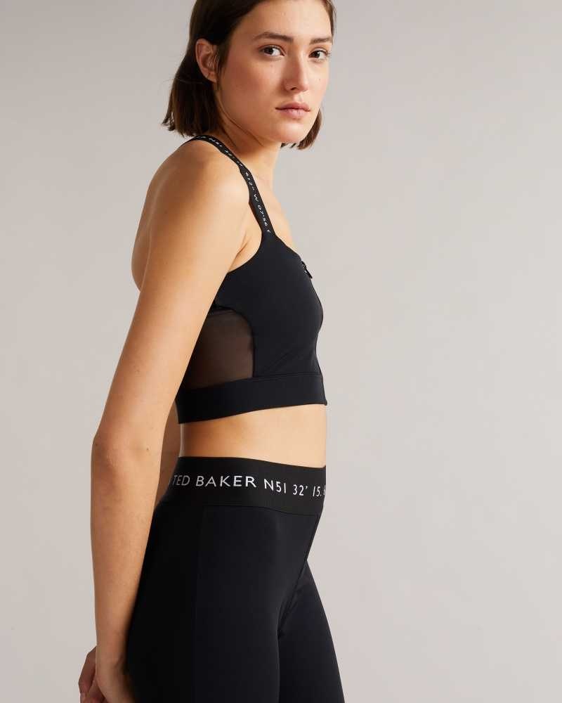 Black Ted Baker Fiores Activewear Sleeveless Top | US0001016