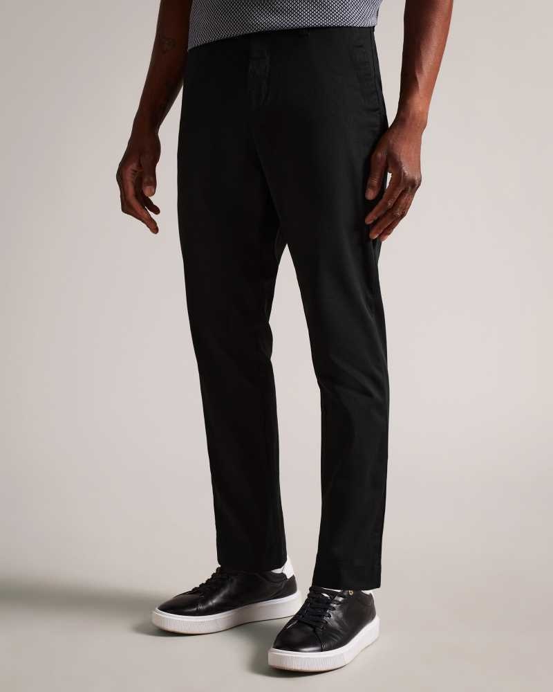 Black Ted Baker Genbee Casual Relaxed Chinos Chinos | US0001200