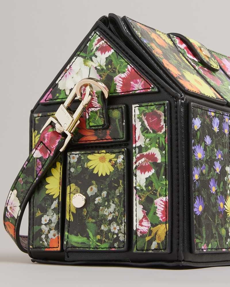 Black Ted Baker Grnhous Floral Greenhouse Bag | US0001300