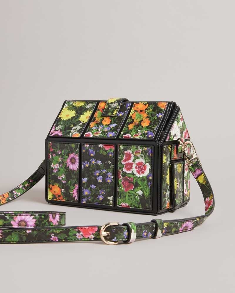 Black Ted Baker Grnhous Floral Greenhouse Bag | US0001300