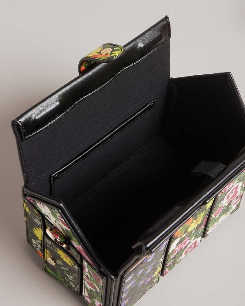 Black Ted Baker Grnhous Floral Greenhouse Bag | US0001300