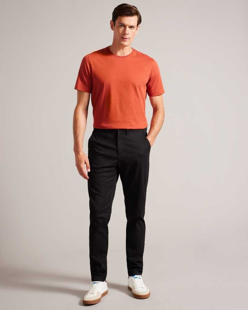 Black Ted Baker Haybrn Regular Fit Trousers | US0001091