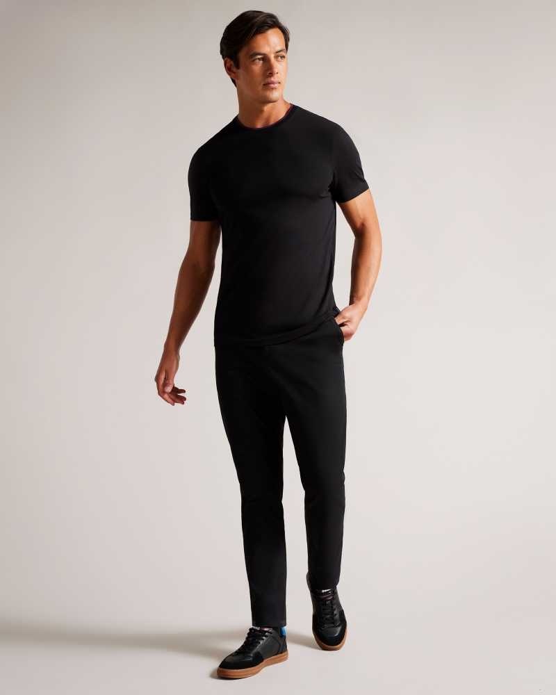 Black Ted Baker Helpa Short Sleeve T-Shirt | US0000901