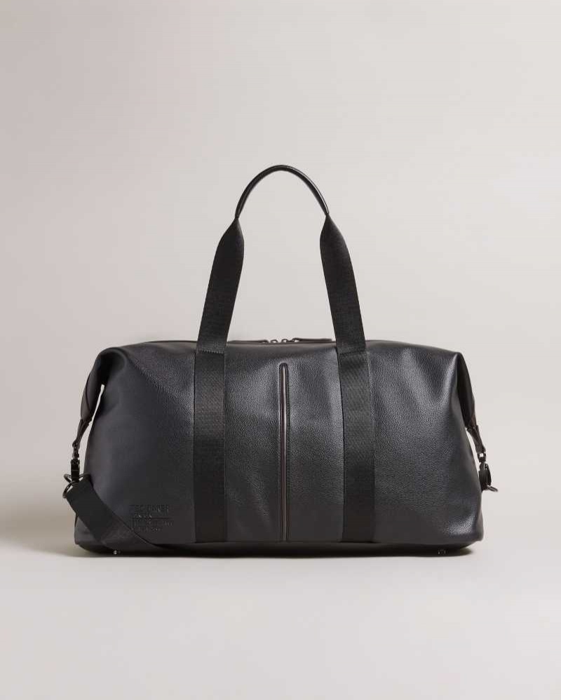 Black Ted Baker Josua Faux Leather Holdall | US0001590