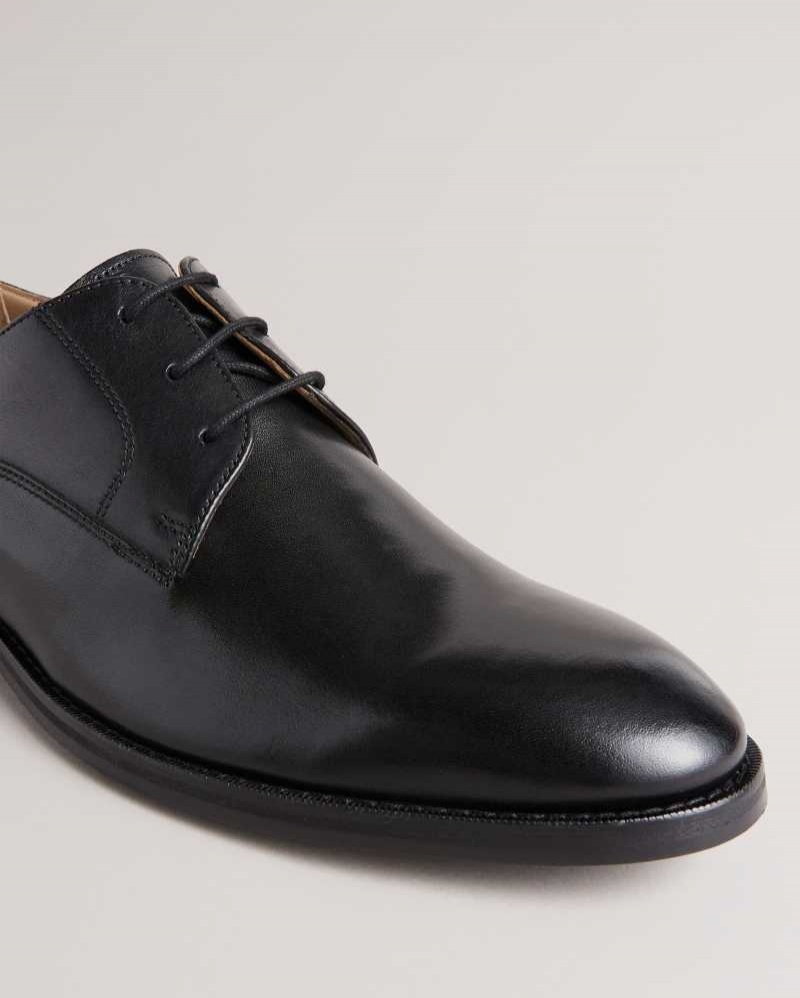 Black Ted Baker Kampten Formal Leather Derby Shoes | US0002087